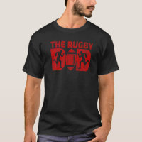 Mens Rugby Sports Style Vintage Le Rugby Papa Gras