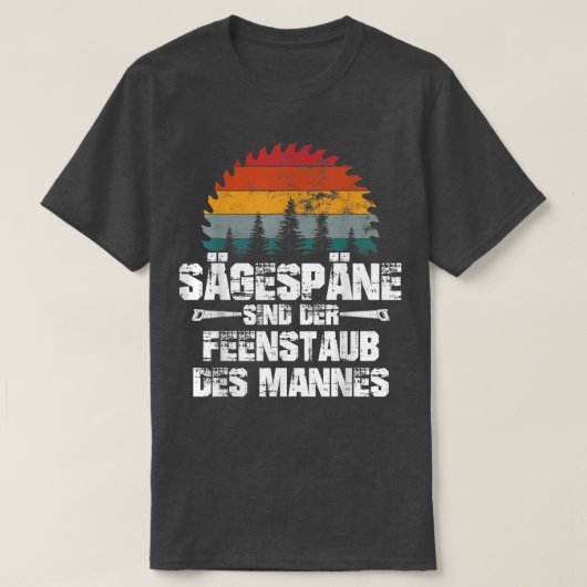 T-shirt Mens Saw chips fairy dust man lumberjack craftsman (Design devant)
