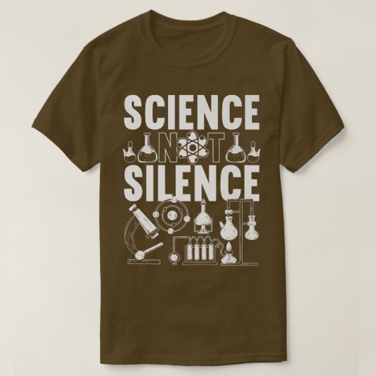 T-shirt Mens Science pas Silence Premium (Design devant)