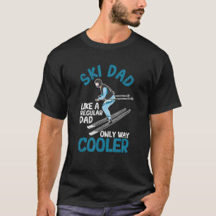 T-shirt Mens Ski Papa Drôle Sports d'hiver Daddy Ski Fath