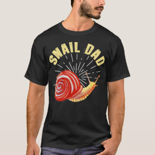 T-shirt Mens SnailAmusant Snail Papa Plaisanterie Amateur 