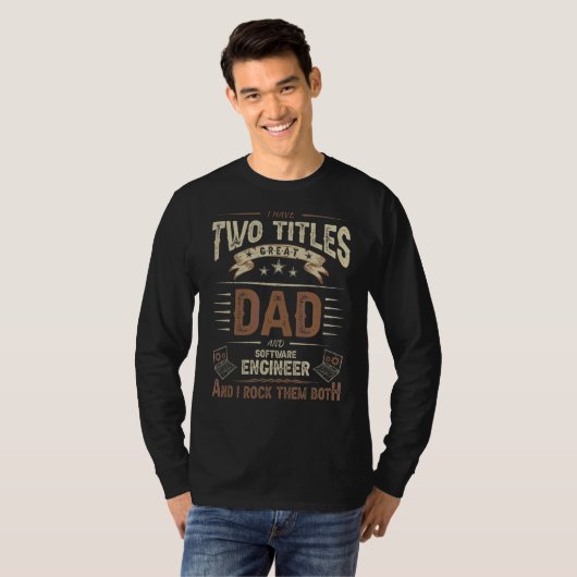 T-shirt Mens Software Engineering Papa Engineer Blagues Tw (Devant entier)