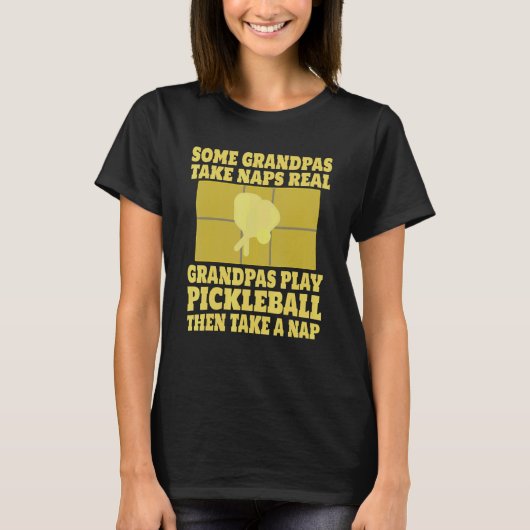 T-shirt Mens Some Grandpas Take Naps Real Grandpas Play Pi (Devant)