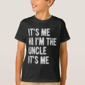 T-shirt Mens Son Moi Salut Je Suis Oncle Son Moi (Devant)