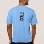 T-shirt Mens Sport Activewear Back Imprimer Carolina Blue<br><div class="desc">Ajoutez Votre Texte Ici Modern Back Design Imprimer Modèle Mens Sport-Tek Activewear T-Shirt.</div>