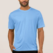 T-shirt Mens Sport Activewear Back Side Print Blue (Devant)
