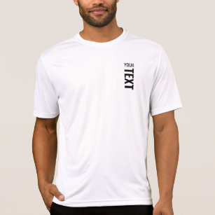 T-shirt Mens Sport Tee - shirts Ajouter Votre Texte Blanc