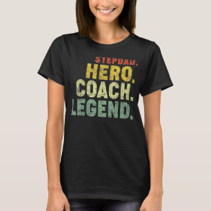 T-shirt Mens Stepdad Hero Coach Légende Vintage Stepdad Gr