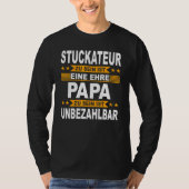 T-shirt Mens Stucco Plaster Papa Artiste Père Stucco P (Devant)