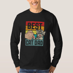 T-shirt Mens style rétro Meilleur Chat Papa