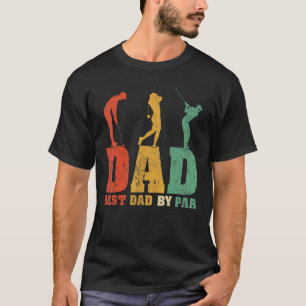 T-shirt Mens Style Vintage Meilleur Papa Par Par Golfer Go