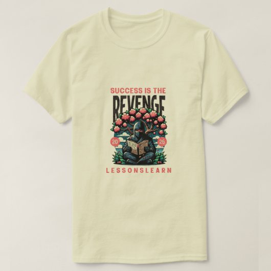T-SHIRT MEN'S SUCCESS REVENGE LESSONS LEARN T SHIRT (Design devant)
