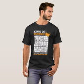 T-shirt Mens Sudoku Puzzle Résoudre Pour Un Maître Sudoku (Devant entier)