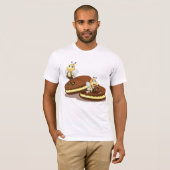 T-Shirt Mens Sur Deux Biscuits (Devant entier)