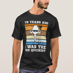 T-shirt Mens Swimmer Le Plus Rapide Il Y A 79 Ans Sperm Le