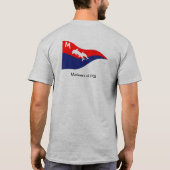 T-shirt Mens' T avec logo avant et arrière (Dos)