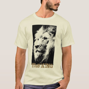 T-shirt Mens T Shirts Moderne tendance Lion Head Pop Art