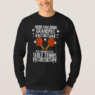 T-shirt Mens Table Tennis Grand-pa Ping Pong
