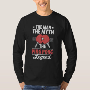 T-shirt Mens Table Tennis Paddle Homme Mythe Ping Pong Leg