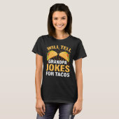 T-shirt Mens Taco Va Raconter À Grand-Père Des Blagues Pou (Devant entier)