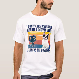 T-shirt Mens Tant Que Le Chien Vit Frenchie Funny Chien L