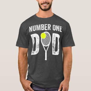 T-shirt Mens Tennis Papa Numéro Un papa avec Tennis Sayin