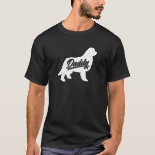 T-shirt Mens Terre-Neuve Daddy Propriétaire Du Chien Papa 