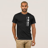 T-shirt Mens Texte Personnalisé Bella+Canvas (Devant entier)