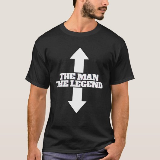 T-shirt Mens The Man The Legend (Devant)