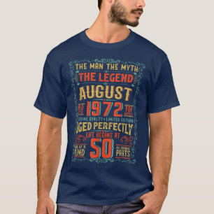T-shirt Mens The Man The Myth The Legend 50 Anniversaire A