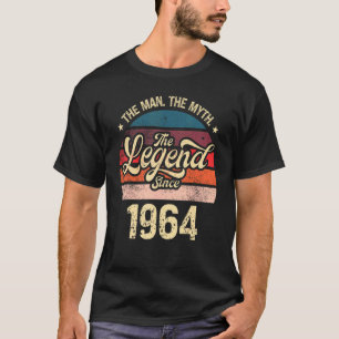 T-shirt Mens The Man The Myth The Legend Depuis 1964 Anniv