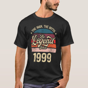 T-shirt Mens The Man The Myth The Legend Depuis 1999 Birth