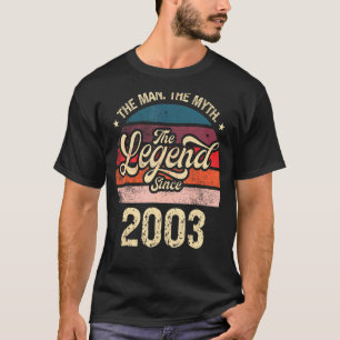 T-shirt Mens The Man The Myth The Legend Depuis 2003 Birth