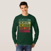 T-shirt Mens The Man The Myth The Legend NOPE Just Alex (Devant entier)