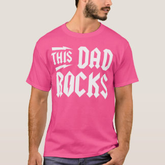 T-shirt Mens This Dad Rocks Fête des pères Rock Music Rock