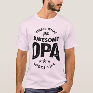 T-shirt Mens This is What an Awesome Opa Grandpa Cadeau
