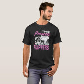 T-shirt Mens This Prince Wears Flippers Diver Scuba Diver  (Devant entier)