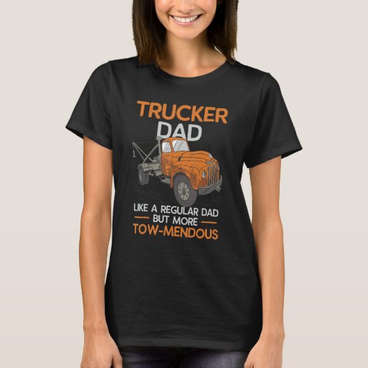 T-shirt Mens Tow Truck Dad Driver Breakdown Lorry Operator (Devant)