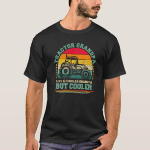 T-shirt Mens Tractor Vintage Tracteur Grand-père Da du Pèr