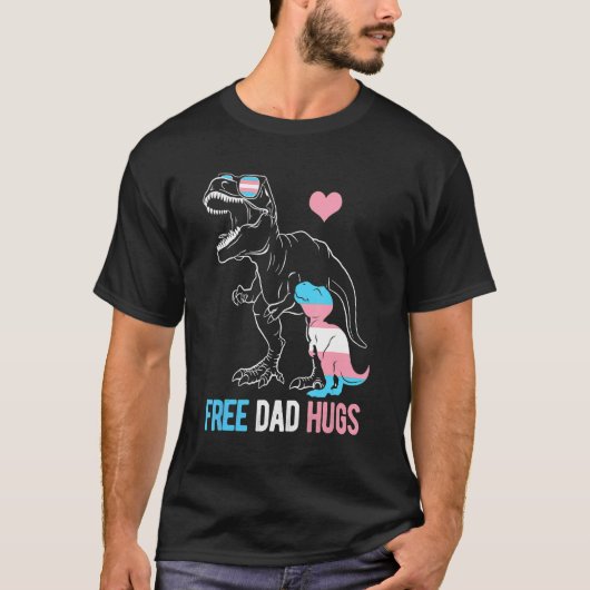T-shirt Mens Trans papa gratuit serres Dinosaur Rex Daddy (Devant)
