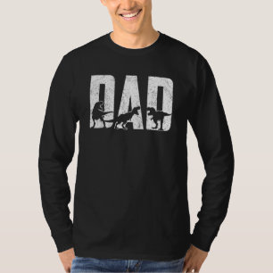 T-shirt Mens Trex Papa Dinosaur Cool Vintage Mens Pères