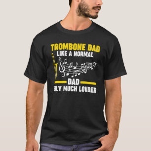 T-shirt Mens trombone papa comme un trombone musical norma