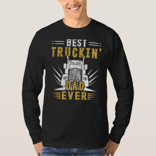 T-shirt Mens Trucker Papa Retro Style Vintage Meilleur Tru
