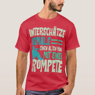 T-shirt Mens Trumpet Old Man Musician Trumpeter Music