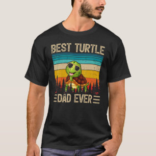 T-shirt Mens Turtle Vintage Meilleure Tortue Papa Jamais P