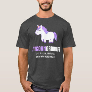 T-shirt Mens Unicorn Grandpa, Funny mignon cadeau magique 
