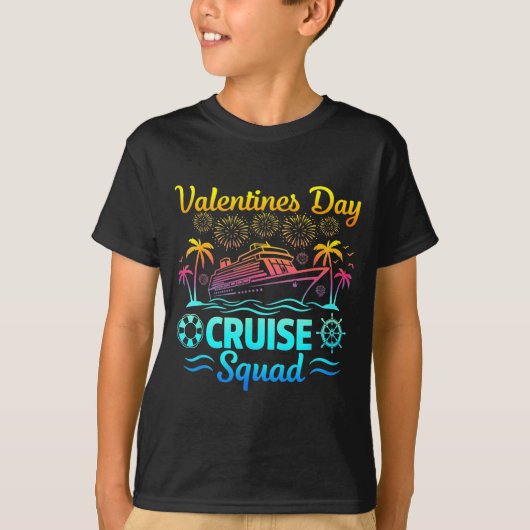 T-shirt Mens Valentines Day Cruise Squad 2026 Vacation Tra (Devant)