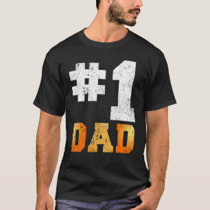T-shirt Mens Vintage 1 Papa Numéro Un Table Tennis Papa Gr