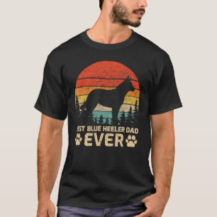 T-shirt Mens Vintage Best Blue Heeler Papa Ever Fathe
