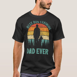 T-shirt Mens Vintage Best Dog Training Papa Jamais Père